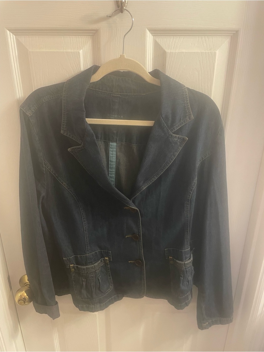 Sonoma Dark Blue Denim Blazer Jacket